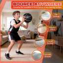 Silent Basketball Size 7 (29.5") Noiseless Indoor Basketball for Quiet Dribbling and Indoor Training, Pro Grooved Airless PU Foam Basketball Real Feel Higher Bounce Quieter