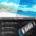 Arjien 3 Pack Polarized Sunglasses Men, Mirror Lens Mens Sunglasses for Driving Fishing Golf, UV400 Protection Sun Glasses