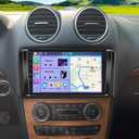 Car Stereo for Mercedes Benz ML GL ML350 GL320 X164 2005-2011 w/Wireless Carplay Android Auto, 9 Inch Android 13 Double Din Car Audio Receiver GPS Navigation Bluetooth WiFi SWC BT Backup Camera, 2+32G