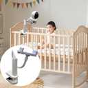 Baby Monitor Holder, 43.5 in Long Flexible Arm with Strong Clamp for Crib, Furniture (19.67in)