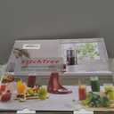 Masticating Juicer Attachment for KitchenAid Stand Mixer, 4.2" Large Feed Chute Fit Whole Vegetables & Fruits, Slow Cold Press Juicing, Includes 2 * 28oz capacity cups