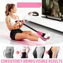 2026 Upgraded Durable Pedal Resistance Band with Handle, Thickened Latex Tubes and Soft Foam Fabric Foot Pedal, Sit Up Exercise Equipment for Abdomen, Waist, Arm, Core/ABS, Leg, Physical Therapy (1-Pink)