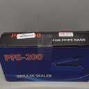 Impulse Heat Sealer 8 Inch 5mm Mylar Bag Sealer Heat Seal Machine, 110v Manual Heat Sealer for Plastic/Poly/Cookie Bags, 8 Replacement Parts & Teflon Cloth Strip(2 Round Cutter Lines Included) (Blue)