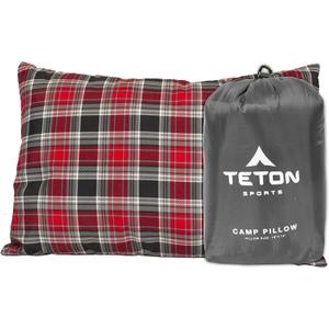 TETON Sports Camp Pillow; Great for Travel, Camping and Backpacking; Washable, Grey, 12 x 18 inches ; 9.6 ounces