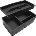 CDEFG Upgraded 2Pcs for 2026 Lexus RX Center Console Organizer for 2023-2025 2026 Lexus RX (350h/450h/500h) Accessories Middle Console Organizer Armrest Storage Box