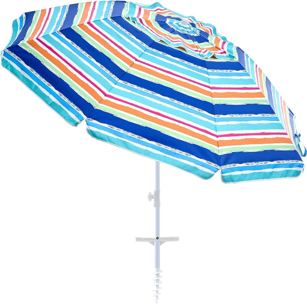 Aohanoi Outdoor Umbrella: Sun Protection, Rain Resistance, and Windproof - Enjoy the Outdoors with Confidence! (Rainbow)