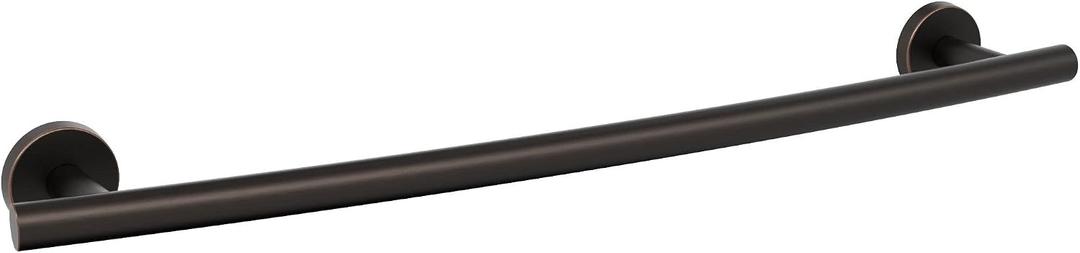 Amerock BH26543ORB | Oil Rubbed Bronze Towel Bar | 18 in (457 mm) Towel Rack | Arrondi | Bathroom Towel Holder | Bathroom Hardware | Bath Accessories