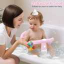 Baby Bath Seat for Babies 6 Months & Up Sitting Up, Non-Slip Baby Bath Chair with Suction Cup, Safe and Comfortable Portable Infant Bath Seat for Bathroom, Bathtub Tub, Easy to Clean (Pink)