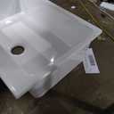 33x22 Drop In Kitchen Sink White 1 Hole, 33 Inch Topmount Fireclay Sink Drop In Single Bowl, Heavy Duty Large Capacity Deep Basin, w 2 Custom Accessories, Pure White, for Kitchen, Large, Min. Cabinet Size: 36"