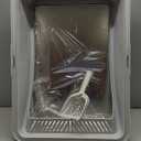 Stainless Steel Litter Box Extra Large for Big Cats Multi-Cats | Jumbo Extra Large Metal Cat Box with High Sided Lid, Anti-Urine Leakage, Non-Stick,Include Litter Scoop