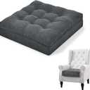 TANYOO Recliner Cushion Patent Dual Layer Fillings Chair Cushion for Elderly 20x20x5 Inches Extra Large Pad for Armchairs Booster Seat Cushions Pain Pressure Relief Dark Grey