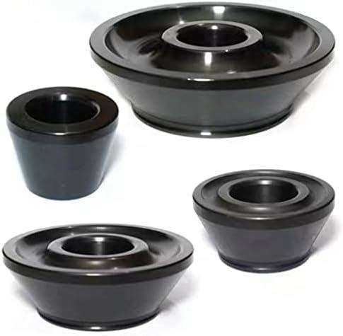 Drintag Wheel Balancer Cone, 4pcs Tire Balancing Machine Cones Set #45 Carbon Steel Wheel Balancer Standard Taper Cones Kit for 36MM Shaft, Cone Size 1.77-5.39 Inches