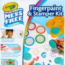 Crayola Color Wonder Mess Free Fingerpaint & Stamper Kit, Safari Stamps for Kids, Color Reveal Ink, Toddler Activity, Gifts, 3+