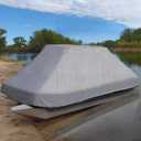 Leader Accessories Molded Pond Boat Cover Fits 8'-10'L Pond or Bass Boats
UV Resistant Boat Cover, Elastic Hem, Storage Bag Included, Grey