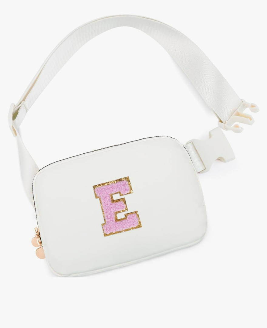 Birthday Gifts for 4 5 6 7 8 9 10 11 12 13 Year Old Girls,Gifts for Teens Kids Daughter Sister Her,Two Way Zipper Crossbody Bag Fanny Pack Belt Bag Cute Trendy Stuff - Cream,E