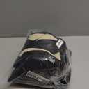 ROCEEI 43 Pcs Beige and Black Car Seat Cover Full Set for Women Christmas Fuzzy Car Accessories Fluffy Steering Wheel Cover Front Rear & Belt Handbrake Shift Accessory for Winter