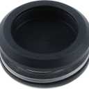 Semetall Shower Glass Door Sliding Knob Aluminum Alloy Back-to-Back Shower Glass Door Pull Knob Round Back-to-Back Handle Pull Handles for Replacement Groove Glass Door(Black,40mm Inner Diameter)