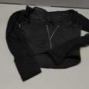 REORIA Women's Sexy Mesh Long Sleeve Boned Corset Top Trendy Y2K Square Neck Going Out Bustier Crop Tops, S