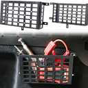 MAIKER 2 Pieces Universal Metal Car Storage Box, Small Cargo Pocket MOLLE Panel Frame Storage System for Car, Pickup Truck Bed, Tool Room, RV, Boat & Home Storage