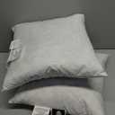 Feathers Down Throw Pillow Inserts 16 x 16, Set of 2, 100% Organic Cotton Shell, Soft Decorative Square Pillows Insert for Living Room Sofa, Couch, or Bed (White)