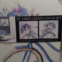 2PC Embellished Canvas Set , 24x24x1.25