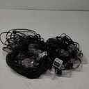 addlon 150FT(50FT*3) LED Outdoor String Lights Waterproof Patio Lights with 48 Shatterproof ST38 Replaceable Bulbs(3 Spare), Dimmable Outside Hanging Light Connectable for Porch, Backyard, 2200K