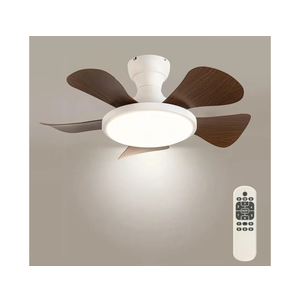 Ceiling Fans with Lights, 30 inch Low Profile Ceiling Fan with Light and Remote, Flush Mount Smart Ceiling Fan with Dimmable LED Light, Small Ceiling Fans for Bedroom, DC Motor, Indoor, White