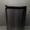SONGMICS 13 Gallon (50 L) Trash Can, Stainless Steel, Step-On Pedal