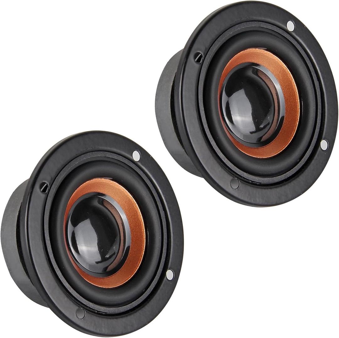 2Pack 2" 63mm 4 Ohm 5W Full Range Stereo Woofer Loudspeaker 2inch, Audio Speaker Replacement for Arduino Projects & DIY Electronics