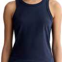 Everlane Women's The Tank in Essential Cotton (Navy), Small