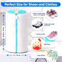 Shoe Washing Machine Bag, 2 Pack XXL Laundry Bag for Washer & Dryer, Mesh Sneaker Wash Cleaner, Heavy Duty Zipper, Protects Shoes & Machine, Reusable