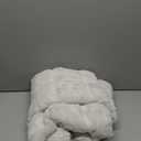 Cozy Bliss Deluxe Sheared Rabbit Faux Fur Throw Blanket, Soft Fuzzy High-Low Sculpted Plush Blanket for Couch, Cozy Home Accent, All Season Use, Beige 50"x60"