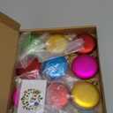 12PCS/24PCS Colorful Satin Silk Yarn Balls 1.18/1.57/1.96/2.36Inch Christmas Ball Ornaments for Christmas Tree Hanging Decoration Holiday Wedding Party Supplies (4cm/6color/12pcs)