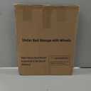 Under Bed Storage with Wheels, 2 Pack Under Bed Storage Containers with Label Holders for Clothes, Shoes and Blankets, Rolling Underbed Shoe Organizer with Cover, Beige (30.71x15.7x7.28 in)