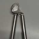 Rsle 12895 Stainless Steel Garlic & Ginger Press with Scraper for Effortless Mincing with Easy Cleanup, 13-inch