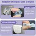 8pcs Duckbill Valves and 4pcs Silicone Diaphragms Compatible with Lansinoh Discreet Duo, eufy E10 S1 S1 Pro,NCVI Nuliie NICEGREEN Life S32 Breast Pump Replacement Parts, S32 Breast Pump Accessories