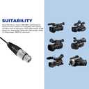 4 pin XLR power/12v 4 pin Power Supply for Sony F55, Venice, Canon C300 MKII, C500 MKII, C700 Camera Monitor
