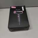 Hair Dryer, 1800W Ionic Hair Dryer with Smart Mode (Baby/Men/Women), High Speed Brushless Motor for Fast Drying (2-5 Mins), Blow Dryer with Diffuser, Lightweight for Home & Travel(Pink)(Black Pink)