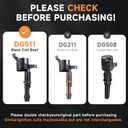5.4 5.4L V8 Ignition Coils Pack SP546 Iridium Spark Plugs Compatible with Ford F150 F250 F350 Expedition, for Mark LT Navigator 2004 2005 2006 2007 2008(For Straight Black Boot), Replaces DG511 FD508