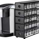 FlagShip K Cup Organizer for Keurig Pod Drawer Large Mullti Tier Coffee Pod Holder(70 Pods Capacity)