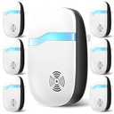 (2026 Upgraded) Ultrasonic Rodent & Pest Indoor Repeller - Stronger Driving Force, Repellent for Mouse, Rats, Cockroaches, Bugs, Ants, Spiders, Plug-in Control Device, Silent for Home (6 Pack)