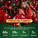 2 Pairs Girls Patterned Red Tights Christmas Holiday Stockings Kids Snowflake Printed Tights for Girls 4-10t (Red, L)