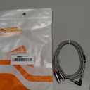 CableCreation 3.5mm to 2RCA Female Cable, Angle 3.5mm Mini-Jack to RCA Stereo Audio Y Cable Gold Plated, Compatible with iPhone,iPod,MP3,Tablets,HiFi Stereo System, Speaker,3FT/0.92M