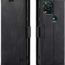 HAII Case for Moto G Stylus 5G 2021,PU Leather Folio Flip Wallet Case with Card Holster Stand Kickstand Magnetic Closure Shockproof Phone Cover for Motorola Moto G Stylus 5G 2021 (Black)