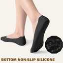 Sofier No Show Socks Womens, Non Slip Low Cut 6 Pairs Thin Silky Dress Footies Liner Invisible Socks Flats Loafers Sneakers, 9-12 Years Old