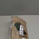 Reptile Hide Cave,Hollow Gecko Hide,Hanging Seagrass Fiber Bearded Dragon Hammock Swing Lizard Cage Climbing Toys with Suction Cups&Chains,Reptile Tank Decor with Simulation Plants-Triangle S (Triangle S:7.87*3.94*3.94", Brown)