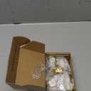Haliwu 5 Pack Cabinet Knobs Gold Dresser Drawer Knobs, Brushed Gold Pulls Square Kitchen Cabinet Hardware Knobs
