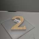 Oubest 6 Inch Wooden Numbers Unfinished Wood for Crafts, Wall, Home, Birthday, Wedding, Party Decor, DIY Painting Project, 0.6 Inch Thick Large Standing Unfinished Wooden Numbers 2