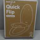 Jool Baby Quick Flip Toilet Seat with Built-in Potty & Splash Guard for Toddler Training, Slow Close (Elongated), Item Shape: Oblong