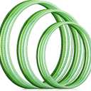 Syhood 12 Pcs Toy Color Hoop Plastic Detachable Adjustable Hoop Light Weight Exercise Fitness Equipment Toy Waist Ring for Adult Party, 3 Sizes (Gradient Green)